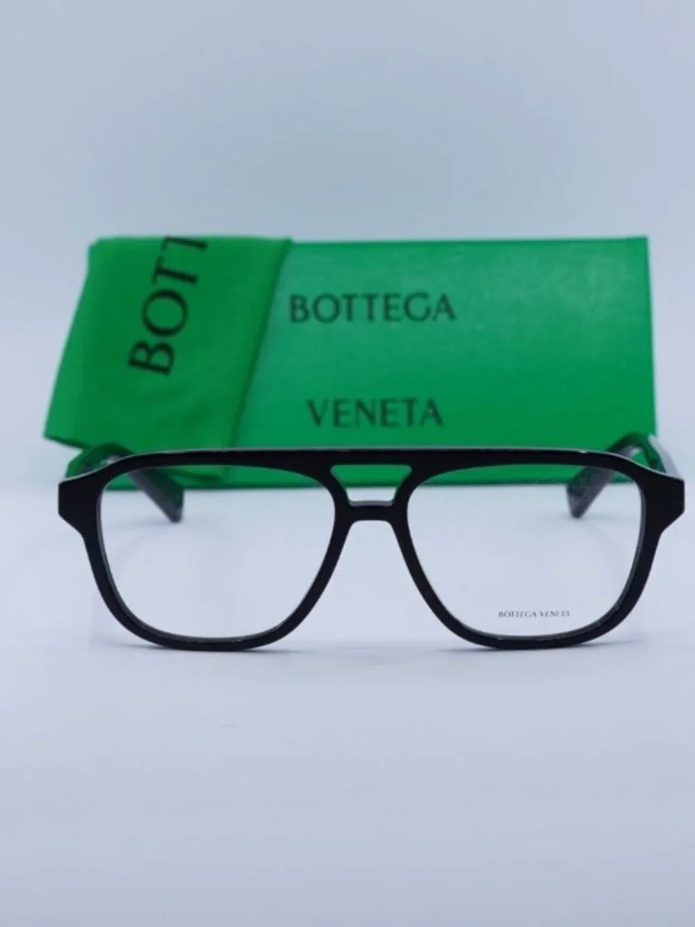 Bottega Veneta BV1294O 001 Aviator Eyeglasses – Black 56mm